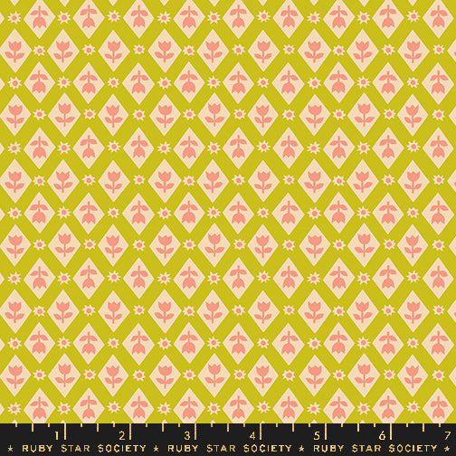 Lattice 30s in Pistachio | Favorite Flowers by Ruby Star Society